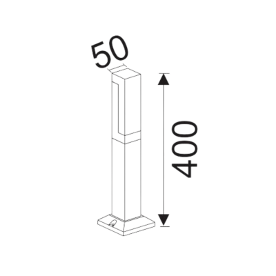 10W MODERN BOLLARD YOL LED BAHÇE ARMATÜRÜ - 2