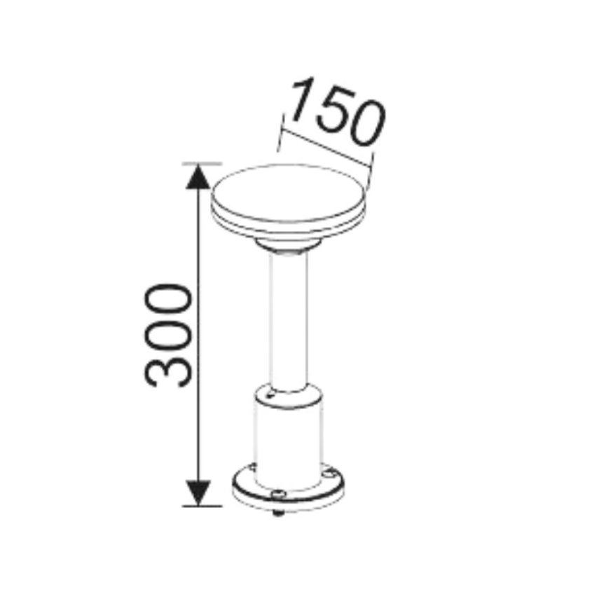 12W MODERN BOLLARD YOL LED BAHÇE ARMATÜRÜ - 3