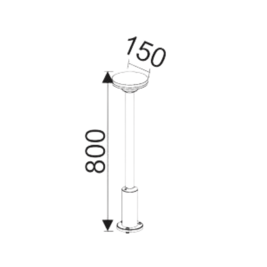 12W MODERN BOLLARD YOL LED BAHÇE ARMATÜRÜ - 4