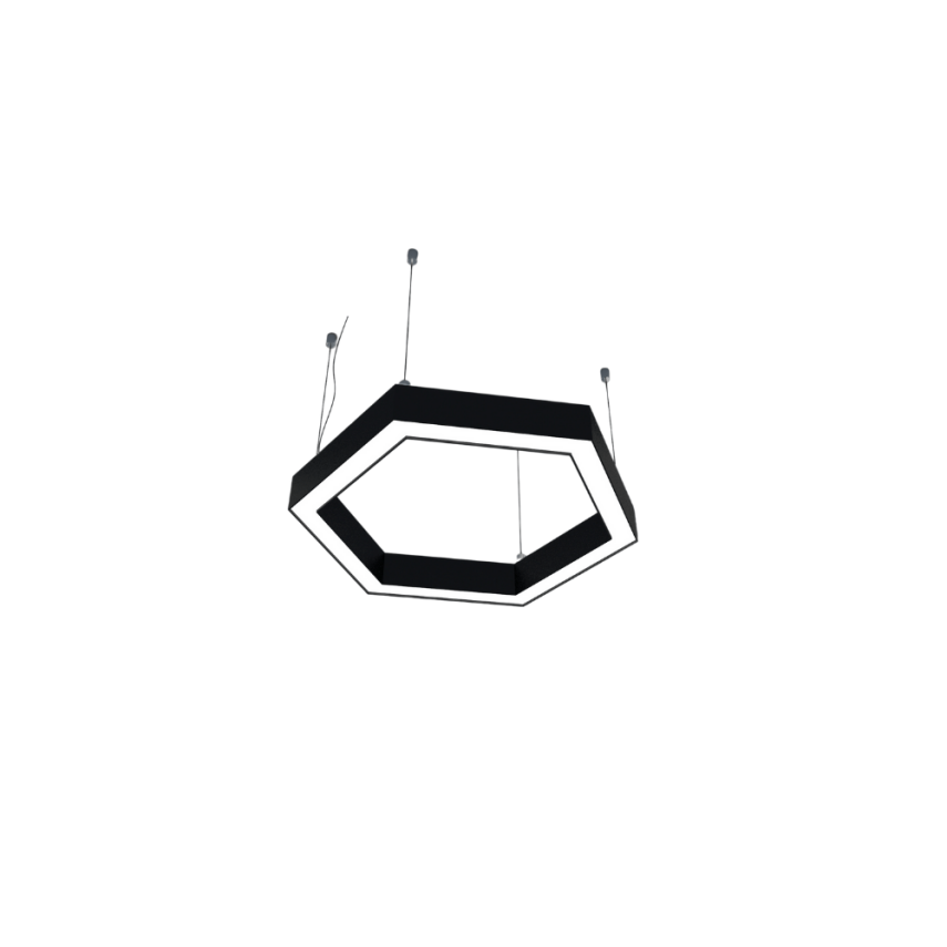  ALTIGEN SİYAH KASA SARKIT DEKORATİF LED AYDINLATMA ARMATÜR - 1