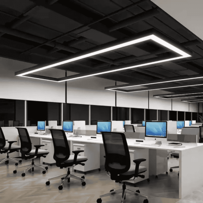 DİKDÖRTGEN ANTRASİT KASA SARKIT DEKORATİF LINEAR LED AYDINLATMA - 2