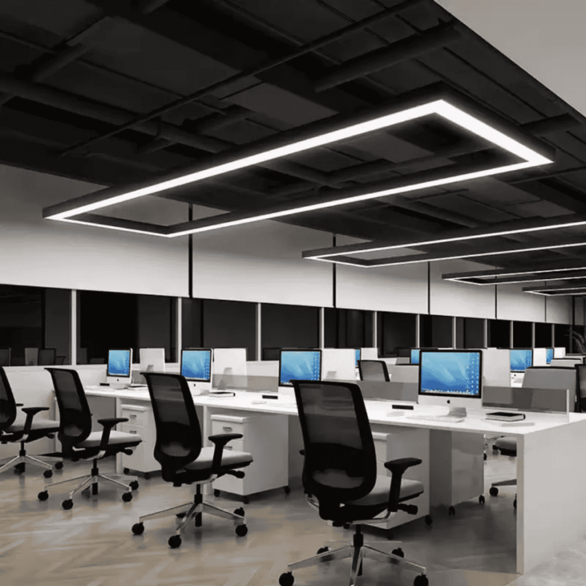 DİKDÖRTGEN ANTRASİT KASA SARKIT DEKORATİF LINEAR LED AYDINLATMA - 2