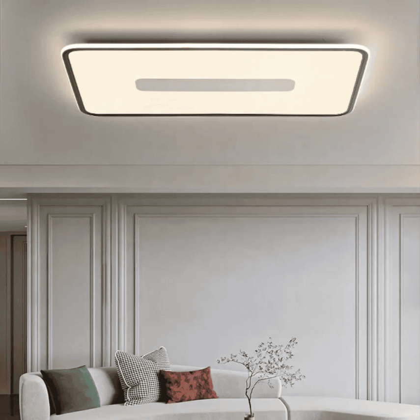 DİKDÖRTGEN PLAFONYER MODERN LED AVİZE ARMATÜR - 2