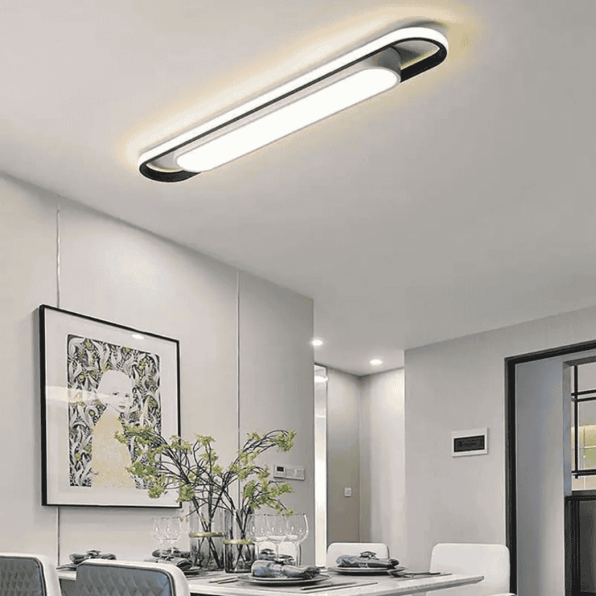 ÇİFTLİ PLAFONYER MODERN LED AVİZE ARMATÜR - 1