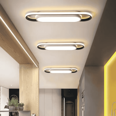 ÇİFTLİ PLAFONYER MODERN LED AVİZE ARMATÜR - 3