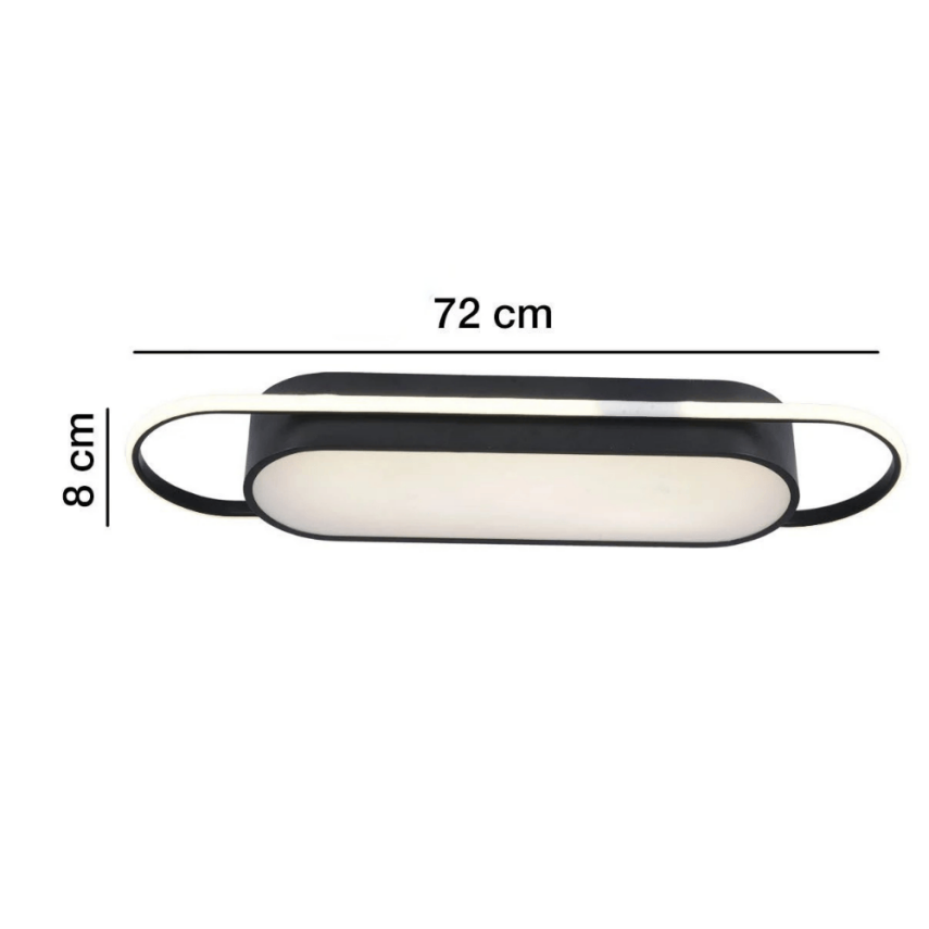 ÇİFTLİ PLAFONYER MODERN LED AVİZE ARMATÜR - 4