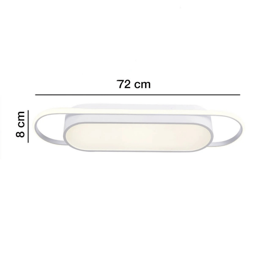 ÇİFTLİ PLAFONYER MODERN LED AVİZE ARMATÜR - 5