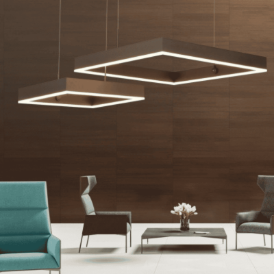 KARE SİYAH KASA SARKIT DEKORATİF LINEAR LED AYDINLATMA - 2