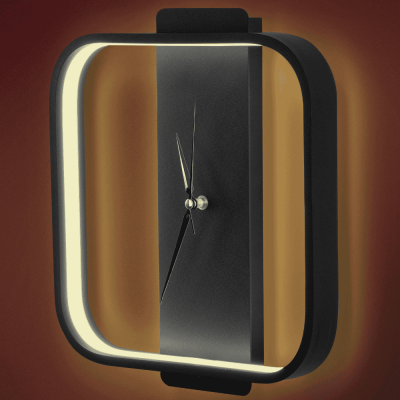 KARE LED DEKORATİF MODERN SAAT - 