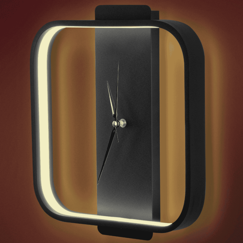 KARE LED DEKORATİF MODERN SAAT - 1