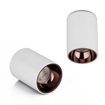 PLASTİK 5W SİLİNDİR BEYAZA BRONZ SIVA ÜSTÜ LED SPOT ARMATÜR - 