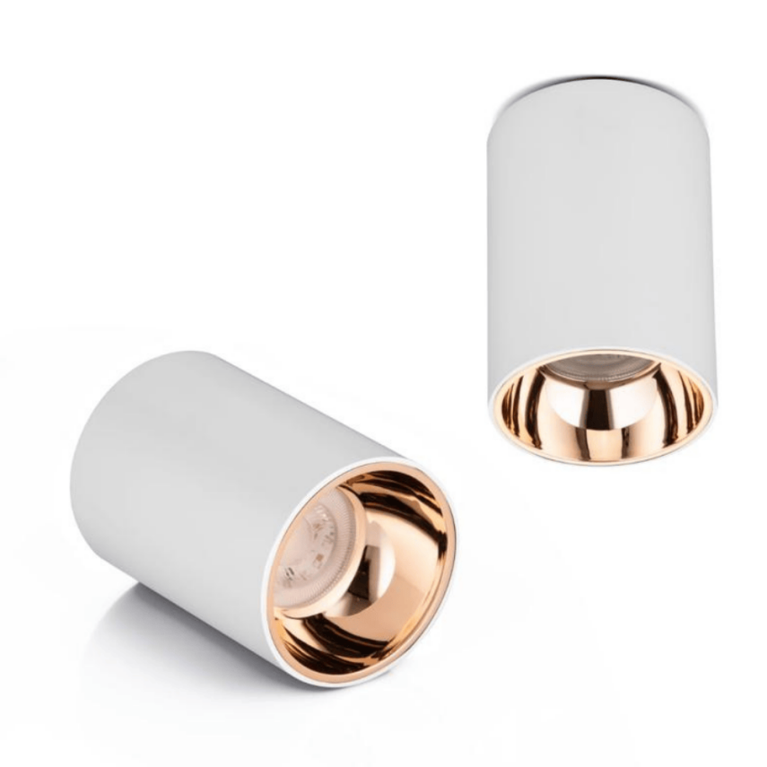 PLASTİK 5W SİLİNDİR BEYAZA GOLD LED SPOT ARMATÜR - 1