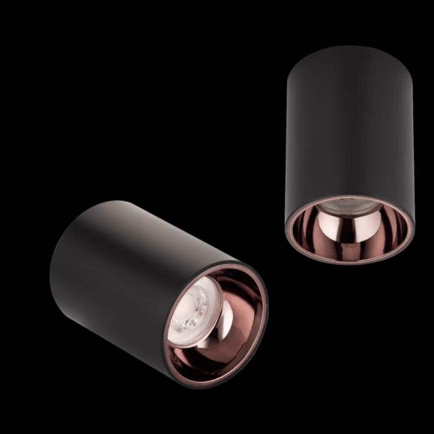 PLASTİK 5W SİLİNDİR SİYAHA BRONZ SIVA ÜSTÜ LED SPOT ARMATÜR - 2