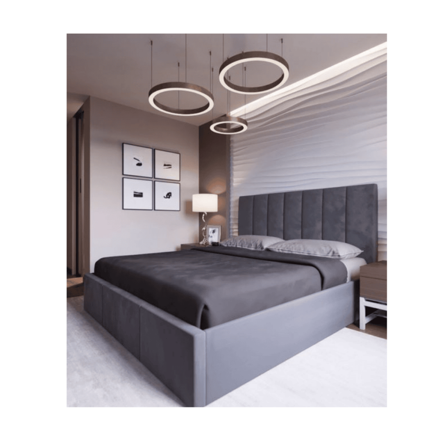  SİMİT SİYAH KASA SARKIT DEKORATİF YUVARLAK LED AYDINLATMA ARMATÜR - 2