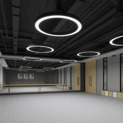 SİMİT BEYAZ KASA SARKIT DEKORATİF YUVARLAK LED AYDINLATMA ARMATÜR - 2