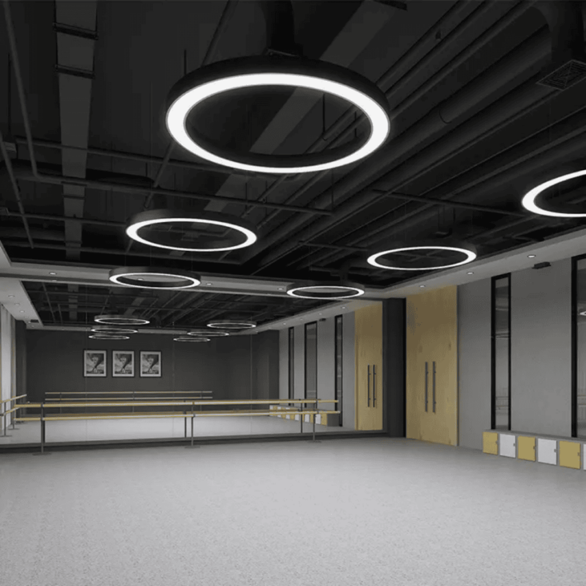 SİMİT BEYAZ KASA SARKIT DEKORATİF YUVARLAK LED AYDINLATMA ARMATÜR - 2