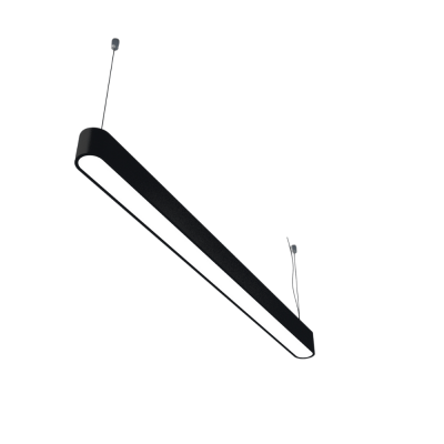 SIVA ÜSTÜ 7,5CM X 8,5CM SİYAH KASA SARKIT OVALIUM LINEAR AYDINLATMA ARMATÜR - 