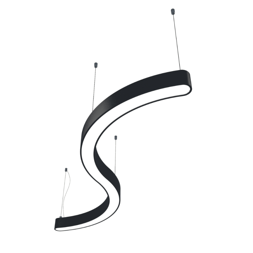 SU YOLU ANTRASİT KASA SARKIT DEKORATİF LINEAR LED AYDINLATMA ARMATÜR - 1