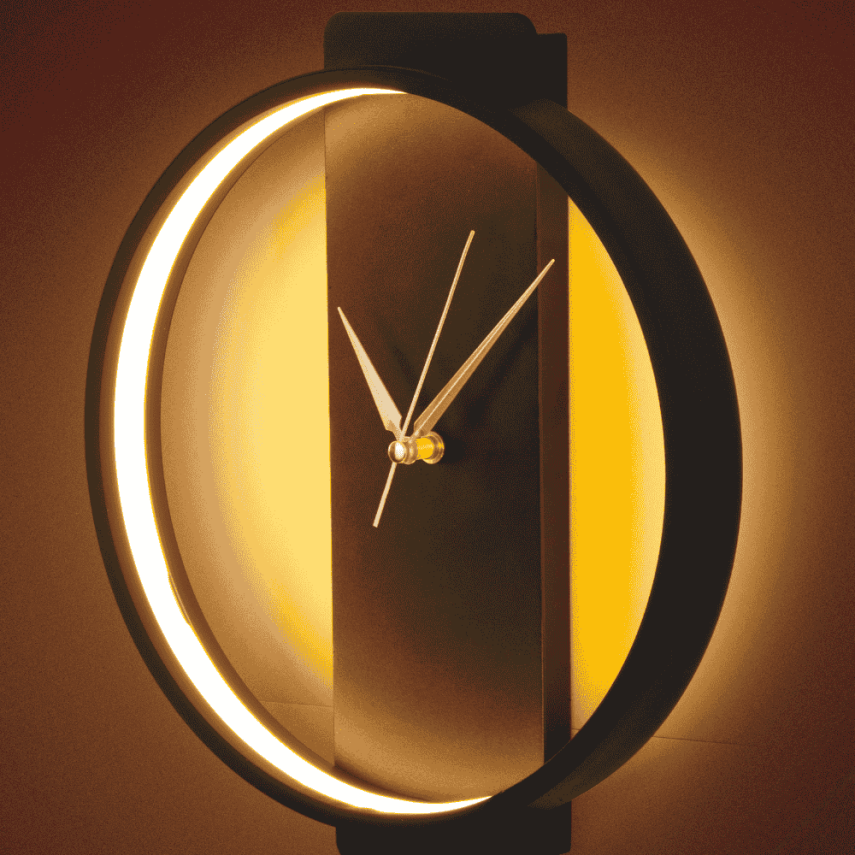 YUVARLAK LED DEKORATİF MODERN SAAT - 1