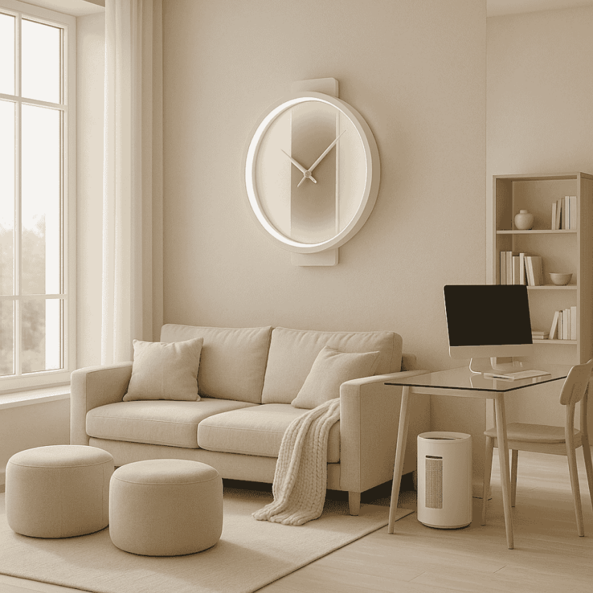 YUVARLAK LED DEKORATİF MODERN SAAT - 2